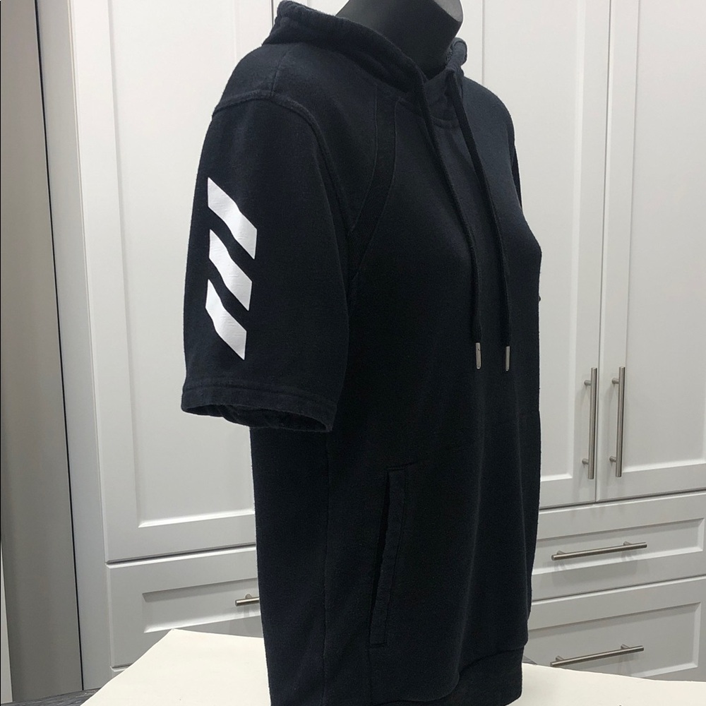 Adidas Black Short Sleeve Pullover Hoodie - Women’s Size Small - Picture 5 of 9